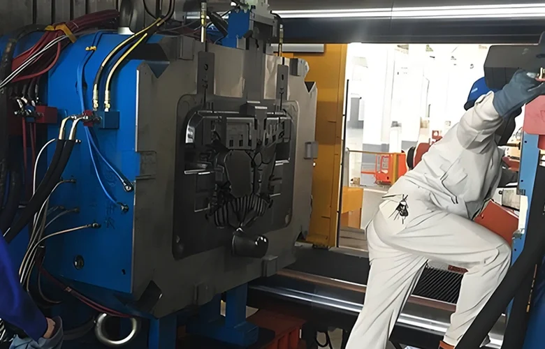 Cold chamber die casting involves melting the metal in an external furnace