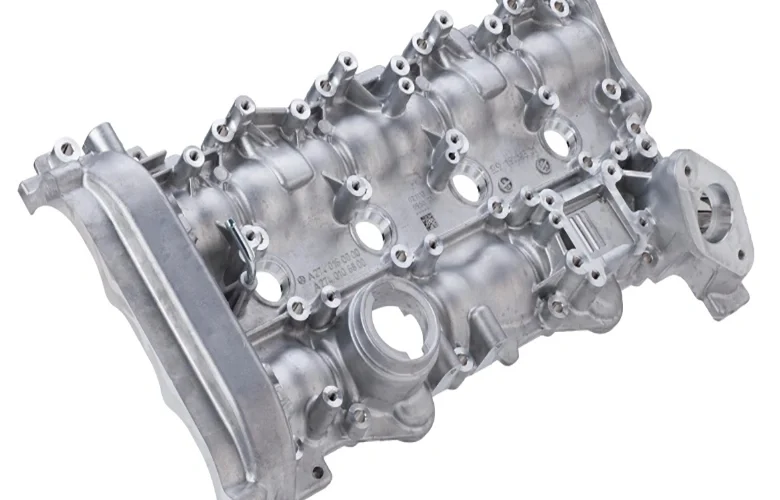 An engine casing (or engine block casing) made from Aluminum diecasting