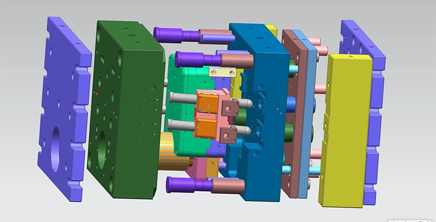 Single-parting line die-cast tools feature a single parting surface between the fixed and movable halves.