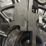 Shrinkage porosity defect inside aluminium die casting component