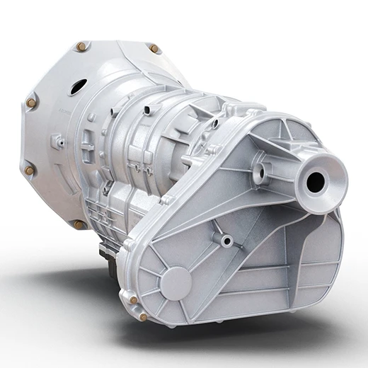Aluminum transmission gearbox for automotive and industrial applications